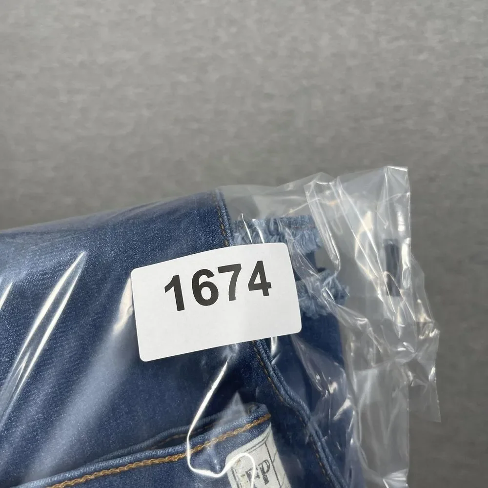 Free People Jeans Womens 27 Blue Flared Distressed Frayed Hem Bell Bottoms Y2K
